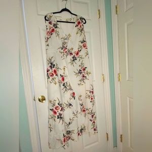 3xl Floral Sleeveless Dress Sheer